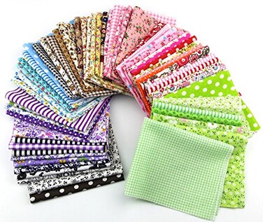 RayLineDo Fabric Patchwork Craft Material Mixed Squares Bundle 2025cm 15pcs
