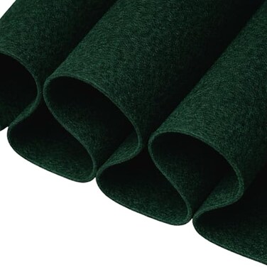 FabricLA Felt Fabric 72 Wide 16mm Thick Acrylic Felt by The Yard Soft Felt Fabric for DIY Crafts Sewing School Projects Wall Decor Accessories Hunter Green 2 Yard