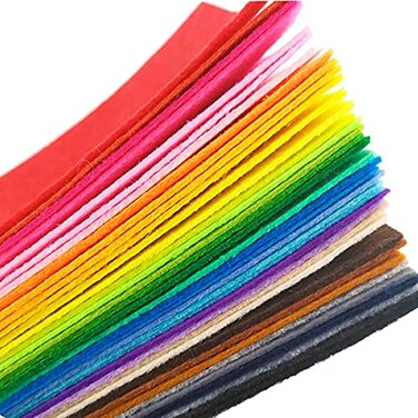 ZGXY Felt Sheets 40 Pcs 12 X 12 inches 30 X 30cm 1mm Thick Soft Felt Fabric Sheet DIY Craft Sewing PreCut Quilt Squares Premium Colorful Hard Fabric Sheets for Handmade Crafting DIY Projects