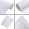 Greatdiy Sparkly Pearl White Chunky Glitter Faux Leather Roll Shiny Solid Color Winter Fabric Material for Bows Crafts Earrings 12 x 52 inch 170158