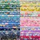 HANPATQUI 50PCS 10 x 10 inch Floral 100 Cotton Fat Quarters Fabric for Sewing and Quilting Bundles Precut Fabric Square for DIY Craft Patchwork