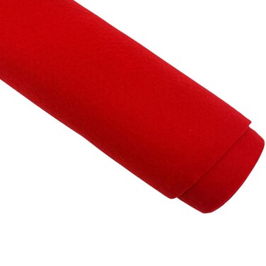 Ice Fabrics Craft Felt Fabric by The Yard 72 Wide 16mm Thick Acrylic Felt Soft and Durable Red Fabric for DIY Arts Crafts Decorations and More 1 Yard Red