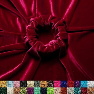 Ice Fabrics Stretch Velvet Fabric by The Yard 60 Wide Soft Stretchy Fabric for Sewing Clothes Apparel Costume Crafts 90 Polyester 10 Spandex Wine Red 1 Yard