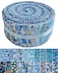 LENAILIN Jelly Roll Fabric 20 Assorted Floral Prints 100 Cotton Quilting Fabric 40 PreCut Strips 25 x 44 Inch for Quilting Sewing and DIY ProjectsBlue Ocean