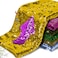 Manyshofu Mermaid Sequin Fabric Shimmer Reversible Sequin Fabric Wall Flip Sequin Fabric Mesh Glitter Fabric for Sewing DIY Graffiti Wedding Half of Yard Two Tone Gold Purple