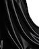 MDS Satin Fabric 5 Yards 44 Wide Silky Smooth Charmeuse Sateen Cloth for Wedding Arch Drapery Panel Backdrop Party Event Banquet Home Decoration Curtain Crafts DIY Sewing Costume Black