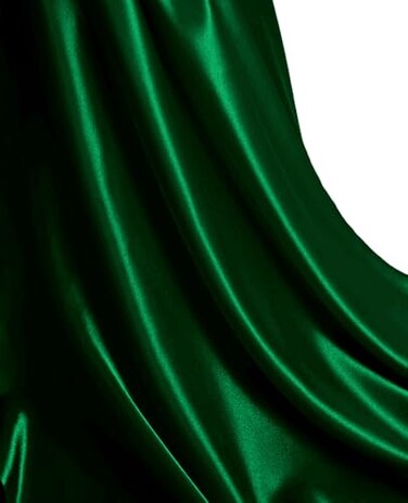 MDS Satin Fabric 5 Yards 44 Wide Silky Smooth Charmeuse Sateen Cloth for Wedding Arch Drapery Panel Backdrop Party Event Banquet Home Decoration Curtain Crafts DIY Sewing Costume Hunter Green