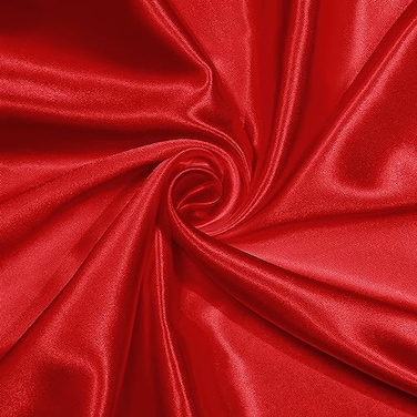 NSGZ Red Satin Fabric by The Yard 2 Yards 60 Wide Silky Fabric Solid Satin Cloth Fabric for Bridal Wedding Dress Crafting Decoration