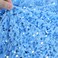 PATYDEST Sequin Fabric by the Yard Light Blue Velvet Stretch Fabric 1 Yard Sequined and Embroidered Fabric Mermaid Sequin Flip up Fabric Sparkly Sensory Sequence Fabric for Prom Dresses Wall Deocr