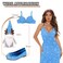 PATYDEST Sequin Fabric by the Yard Light Blue Velvet Stretch Fabric 1 Yard Sequined and Embroidered Fabric Mermaid Sequin Flip up Fabric Sparkly Sensory Sequence Fabric for Prom Dresses Wall Deocr