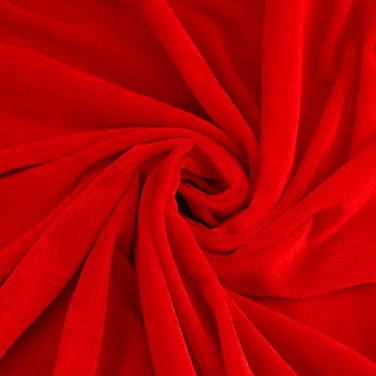 PINGEUI 10 Yards x 65 Inches Red Velvet Fabric Low Stretch Velvet Fabric by The Yard for Sewing Craft Making Home Decoration DIY Crafts