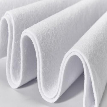 FOLGOS Soft White Felt Fabric 18X 36 16mm Thick Sewing Patwork Material Large Craft Felt Roll Fabric by The Yard