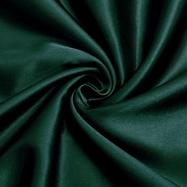 VACVELT Charmeuse Satin Fabric by The Yard 60 Inch Wide Hunter Green Satin Fabric Shiny Soft Cloth Fabric Silky Satin Fabric for Bridal Dress Wedding Decorations Crafts Sewing Draping 1 Yard