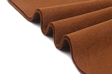 YYCRAFT 1 Yard Soft Felt by The Yard Fabric 74 Inch Wide 16mm Thick DIY Arts Crafts SewingBrown