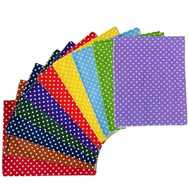 newamishquilt Fat Quarters Cotton Fabric Bundles 18 x 22 Quilting Fabric for Sewing10 PCS Dots