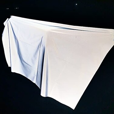 JINBING High Visibility Silver Reflective Fabric Gray Soft Material Sew On for Clothing Size 55 in x 2yd
