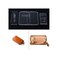 NW AAB349 Coin Purse Short Wallet Acrylic Template Leather Pattern Acrylic Leather Pattern Leather Templates for Card Bags