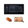 NW AAB349 Coin Purse Short Wallet Acrylic Template Leather Pattern Acrylic Leather Pattern Leather Templates for Card Bags