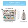 GJTIM Sewing Gift for Women Sewing Project Bag Sewing Doodles Zipper Pouch Quilter Gift Tailor Gift for Costume Designer Sewing Doodles Bag