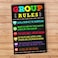 LUPPLE Posters Counseling Group Rules Confidentiality Poster Counselor Office Decor Therapist School Social Worker Psychologist Gift What You Say in Here