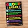 LUPPLE Posters Counseling Group Rules Confidentiality Poster Counselor Office Decor Therapist School Social Worker Psychologist Gift What You Say in Here