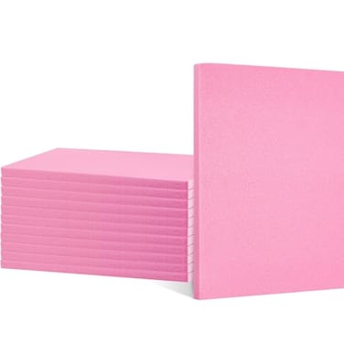 Frienda 12 Pcs Foam Board Bulk XPS Foam Sheet Panel for DIY Crafts Sculpture Modeling Floral Arrangements School Home Office Art15 X 12 X 12Pink