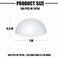 AHKUNMT Styrofoam Half Balls 1 Inch100PC Large White Half Foam Balls for Crafts DIY Craft Giant Foam Balls for Home and SchoolSmooth Solid Round Balls Half styrofoam1in100pc