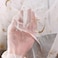 IRIZ 2 Colors Ivory and Black Tulle 3D Embroidery Mesh Lace Fabric Gold Star Gauze Fabric Wedding Fabric 51 Inches Width Sale by Yard Ivory