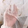 IRIZ 2 Colors Ivory and Black Tulle 3D Embroidery Mesh Lace Fabric Gold Star Gauze Fabric Wedding Fabric 51 Inches Width Sale by Yard Ivory