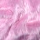 Barcelonetta Faux Fur Fabric Soft Plush Costume Upholstery Decoration Sewing Material Fluffy Fuzzy Shaggy Long Pile Baby Pink Half Yard