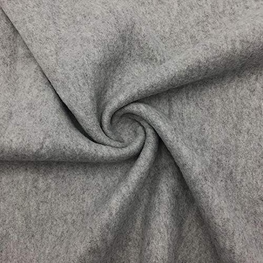 Barcelonetta Fleece Fabric Blanket Fabric 72X60 Polar Fleece Soft Plush AntiPill Poncho Pillow Cover PJ Pants Cushion Liners Eye Mask Heather Grey 2 Yards
