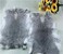 yingda1992 2Pack Natural Rabbit Hide Skin Craft Grade Fur Pelts Sewing Quality Leather Rug Blanket Cyan Gray