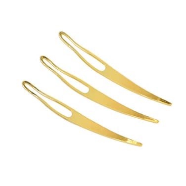 YANTAISIYU 3 Pieces Dreadlocks Crochet Needle Hair Interlocking Tool Dreadlock Tools for Locs Tightening Accessory Sisterlock Retighten Tool Gold