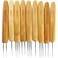GXXMEI 9PCS Dreadlock Crochet Hook for Hair Dreadlock Needle Tool for Braid Craft Dread Locks Crochet Needles 05mm 075mm 1mm 175mm