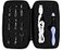 Hilitand Lighted Crochet Hooks Set Knitting Tools with 9 Replacement Heads 2565mm USB Charging Handle Black Bag