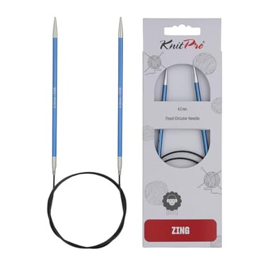 KnitPro Zing Fixed Circular Needles 24 60cm US Size 6 4mm