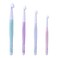 Gosknor 4pcs Large Crochet Hooks Set 8mm 10mm 12mm 15mm Plastic Big Crochet Hooks Needles for Chunky Yarn with Ergonomic Handle Weaving Tools for Beginners Knitting Blankets Shawl and Carpet