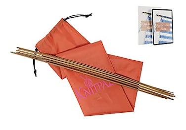 KnitPal Double Ended Tunisian Afghan Crochet Hooks Set Tunisian Crochet Hooks 16 in 40cm Long 5 US Sizes G4mm 745mm H5mm I55mm J6mm