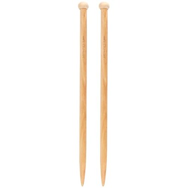BambooMN JubileeYarn Jumbo Birch Knitting Needles US 19 15mm 16 Long 1 Pair