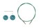 Knit Picks Options Interchangeable Circular Knitting Needle Cable 47 Green
