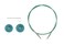 Knit Picks Options Interchangeable Circular Knitting Needle Cable 47 Green