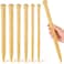 MTLEE 6 Pcs Large Knitting Needles Jumbo Straight Wooden Knitting Needles 3 Sizes Extra Large Weaving Tool for Chunky Yarn Beginner DIY Fabric Crafts Crochet 15mm 20mm 25mm Natural