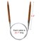 Weabetfu Bamboo Circular Knitting Needle32inch Length for Handmade Creative DIY and Any Weave Yarn ProjectsUS Size 118mm