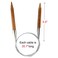 Weabetfu Bamboo Circular Knitting Needle32inch Length for Handmade Creative DIY and Any Weave Yarn ProjectsUS Size 1510mm