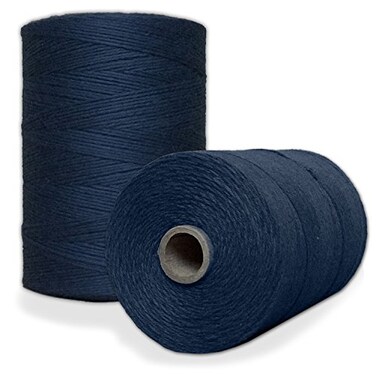 Paper Farm 100 Cotton Loom Warp Thread Navy Blue 84 Warp Yarn 800 Yards Perfect for Weaving Carpet Tapestry Rug Blanket or Pattern Warping Thread for Any Loom