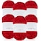 Amylove 6 Rolls Soft Velvet Chenille Yarn for Crocheting 1182 Yards Polyester Blanket Fuzzy Thick Yarn for DIY Knitting Bulky Weaving Crafts 197 yd 353 oz Each RollRed