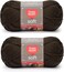 Red Heart Bulk Buy Soft Yarn 2Pack Chocolate