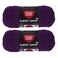 Red Heart Bulk Buy Super Saver 2Pack Dark Orchid 7 oz Each Skein