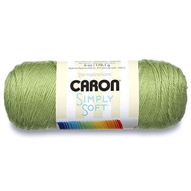Caron Simply Soft Collection Yarn 6oz Gauge 4 Medium 100 Acrylic Pistachio Machine Wash Dry