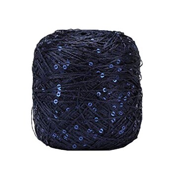 CLISIL Clisil Navy Blue Sparkle Sequin Yarn 100g